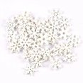 thumbnail image 4 of Copos de nieve blancos de madera mezclados, adornos navideños, colgantes de Navidad, manualidades de álbum de recortes Diy, decoraciones para el hogar de Año Nuevo, 20mm, 4 of 4