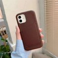 thumbnail image 1 of Funda con tarjetero de cuero con letras de nombre personalizado para iphone 14 Pro 13 Pro Max 12 11 X XS XR 7 8 Plus SE3 2022, funda dura de lujo Tan Jianjun unisex, 1 of 2