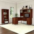 thumbnail image 5 of Bush Furniture Somerset 60W L Desk with Hutch & Bookcase in Cherry, 5 of 5