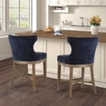 thumbnail image 3 of Madison Park Transitional Carson Carson Counter Stool in Navy Finish MP104-1153, 3 of 3