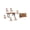 Brown, variant on Pemberly Row Brown Live Edge Solid Wood Sheesham 8-Piece Dining Set