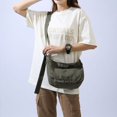 thumbnail image 2 of Bolsos de hombro de lona para mujer Bolso bandolera de gran capacidad Bolso sólido (Verde), 2 of 6