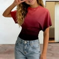 thumbnail image 2 of Girls Tshirts Summer Tops Short Sleeves Solid Color Tees Casual Crew Neck Basic Tees for Kids Hot Pink 7-8years, 2 of 5
