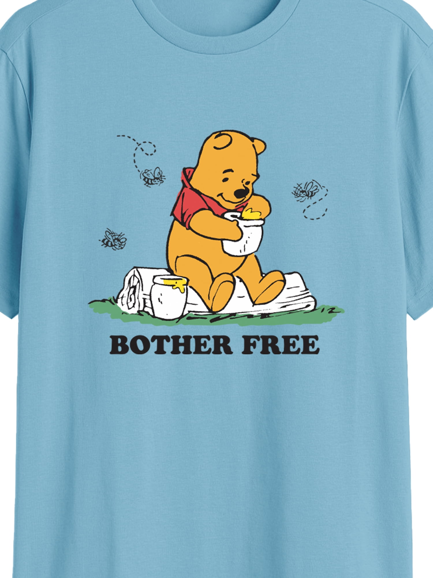 Winnie the Pooh Men's and Big Men's Bother Free Graphic Tee, Sizes S-3XL