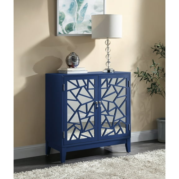 32"L X 16"W X 33"H Console Table in Blue Finish