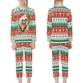 thumbnail image 3 of Suhoaziia Christmas Cute Raccoon Pjs for Kids Warmth Fashion Daily Wear 2 Packs Long Sleeve Home Life Sweatsuit Family Gift Size 5Y-6Y Youth,Lightweight Snug-Fit Comfy Shirt, 3 of 5