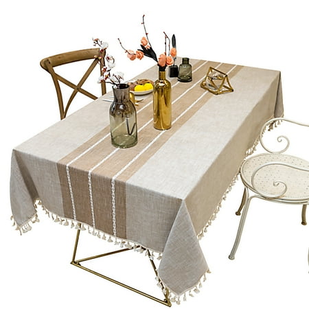 

Firlar Linen Desk Runner Anti-wrinkle And Dustproof Tablecloth Gray/Coffee Grey Wedding Birthday Party Hotel Kitchen Home Decor