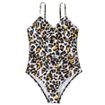 thumbnail image 4 of Traje de baño de una pieza para mujer, cómodo, liso, con almohadilla en el pecho, sin aros, Bikini con escote en V profundo OAVQHLG3B Store  lin121212, 4 of 4