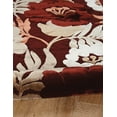 thumbnail image 4 of Hi Lo Floral Rug Brown 5x7.6 Chenille Polyester 3D Pattern Transitional Design, 4 of 5