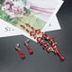 thumbnail image 5 of juego de collar y pendientes de moda para novia, joyas de diamantes de imitación, accesorios para vestido de novia para mujer (rojo), 5 of 8