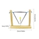 thumbnail image 2 of Triángulo Instrumento triangular de 6 pulgadas con percutor y soporte de madera Triángulo de acero musical Instrumento de percusión educativo temprano Tomshoo Triángulo, 2 of 6