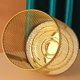 thumbnail image 5 of Ounissouiy Papelera de metal dorado, papelera elegante y funcional, papelera de malla de acero inoxidable Suministros de limpieza para el hogar Oro, 5 of 6