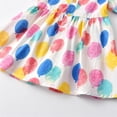 thumbnail image 5 of B91xZ Robe Décontractée en Coton pour Fille, Manches Courtes à Volants, Robe d'Été, Rose 3-4 Ans, 5 of 5