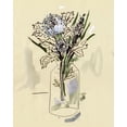 thumbnail image 2 of Wang, Melissa 12x14 White Modern Wood Framed Museum Art Print Titled - Hydrangea in the Bottle I, 2 of 4