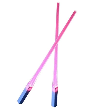 

Lightsaber LED Luminous Chopsticks | 1 Pair of Glowing Light Up Chop Sticks | Lightweight Durable Reusable Food-Grade Safe ABS Tableware for Kitchen Dinner for StarWar Theme Party Fun Gift