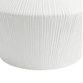 thumbnail image 5 of Better Homes & Gardens Angular Short White Ribbed Ceramic Decorative Vase, 6", 5 of 8