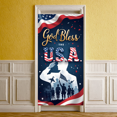 thumbnail image 2 of Polyester God Bless Banner Decorative Design Patriotic Theme Military Celebration American Flag for Independence Day Memorial Day Veteran's Day, 2 of 7