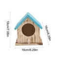 thumbnail image 4 of Hanging Wooden Bird House and Feeder for Outside, Squirrel Proof & Weatherproof, Easy to Fill with Bird Seed, Attracts Wild Birds, Ideal Gift, 4 of 7