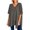 Gray, variant on Women's V-Neck Loose Fit Pullover Sweater, Soft Batwing Sleeve Top with Asymmetrical Hem, Casual Fall Fashion 2025, Comfortable Knitwear for Daily Wear and Going Out Coffee L