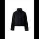 thumbnail image 1 of Abrigo Corto de Lana para Mujer, Chaqueta de Invierno con Cuello Alto y Bolsillo para Oficina Negro S, 1 of 5