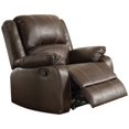 thumbnail image 1 of ACME Zurich Fauteuil à Bascule en Faux Cuir Marron, 1 of 2