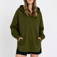 thumbnail image 2 of ZORYEVY Tunic Womens Hoodies Winter Casual Pullover Lightweight Womens Sweatshirts Long Sleeve with Pockets Drawstring Solid Tops, 2 of 7