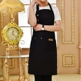 thumbnail image 4 of Delantal ajustable Baoblaze para hombres y mujeres negro delantal de cocina, 4 of 8