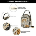 thumbnail image 4 of FORMRS Crossbody Bag for Women Quilted Travel Shoulder Cell Phone Purse with Chain Strap Handbag, Animals in A Forest Pattern, 4 of 7