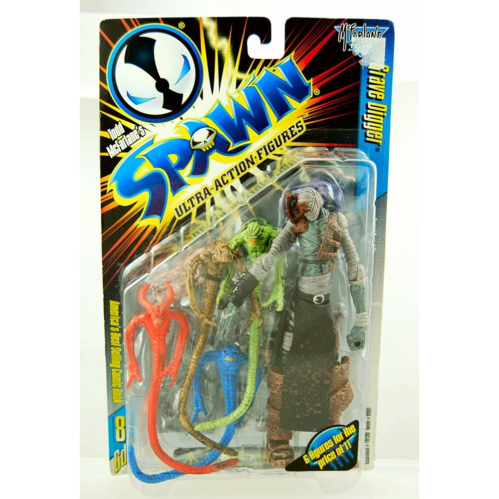 Series 8 Grave Digger Action Figure, 1997 - Mc Farlane Toys - Item #10191 - Vintage 16 Years By