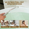thumbnail image 5 of CASAINC 2 Handle Roman Bathroom Tub Faucet with 3 Function Handheld Sprayer, Brushed Nickel, 5 of 8