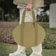 thumbnail image 1 of Bolsa de acero para sartén - Estuche impermeable para parrilla para utensilios de hierro fundido, bolsa de tela negra caqui de 45,5x35,5 cm para barbacoa, acampada y senderismo al aire libre, 1 of 8