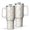 White-2, variant on Modern 40oz Tumbler– Stainless Steel Insulated Tumbler with Handle and Straw, Large Capacity Travel Cup for Hot & Cold Drinks