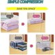 thumbnail image 2 of Vacuum Bags, 3 Pack (80 X 60 Cm), Space Saving Bags For Clothes, Towels (3 Pack 80 X 60 Cm No Air Pump), 2 of 5