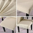 thumbnail image 3 of Funda protectora para silla de comedor corta, extraíble y lavable, elástica, súper ajustada, funda de asiento para Hotel, comedor, ceremonia, etc., 3 of 7