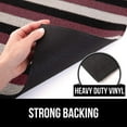 thumbnail image 5 of GORILLA GRIP Striped Doormat, Thick Bristle Door Mat Catches Dirt from Shoes, 24x16, Burgundy Black Cream, 5 of 9