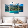 thumbnail image 2 of Elephant Stock Kauai Wall Art - Horizontal Multi Panel Canvas - Living Room Wall Decor - Beach Multi Panel - Brown And Green Decor - 52" x 32", 2 of 8