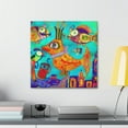 thumbnail image 3 of Neon Tetra Reflection - Canvas, 3 of 10