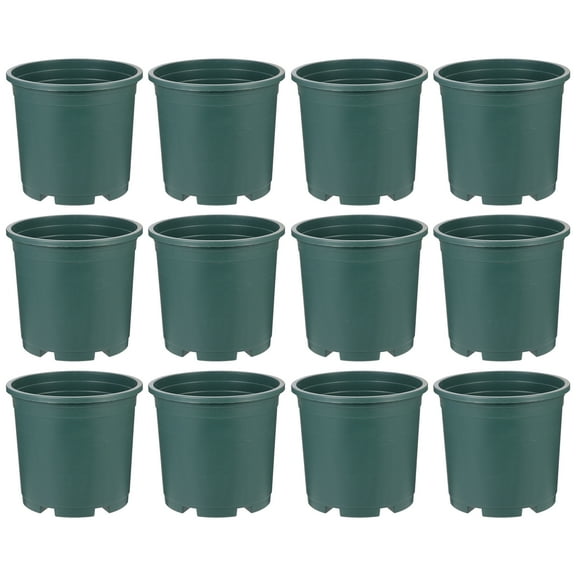 unbranded 12 Pcs Pots Flowerpot Flower Containers 15.5X14CM Green