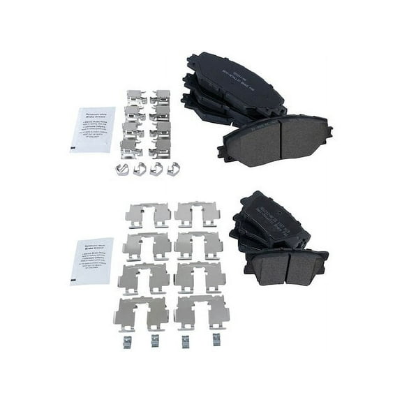 Brake Pad Set - Compatible with 2006 - 2018 Toyota RAV4 2007 2008 2009 2010 2011 2012 2013 2014 2015 2016 2017
