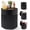 Black, variant on Outdoor Cooler Side Table, 3-in-1 Patio Ice Cooler Table with Storage, HDPE Outdoor Table with Drain Plug, Holds 24 Cans & Fits Wine Bottles, Poolside Deck Backyard