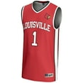 thumbnail image 2 of Youth GameDay Greats #1 Red Louisville Cardinals Lightweight Basketball Jersey, 2 of 4