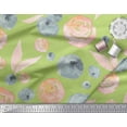 thumbnail image 2 of Soimoi Cotton Duck Fabric Flower & Leaves Watercolor Print Fabric by the Yard 56 Inch Wide, 2 of 3