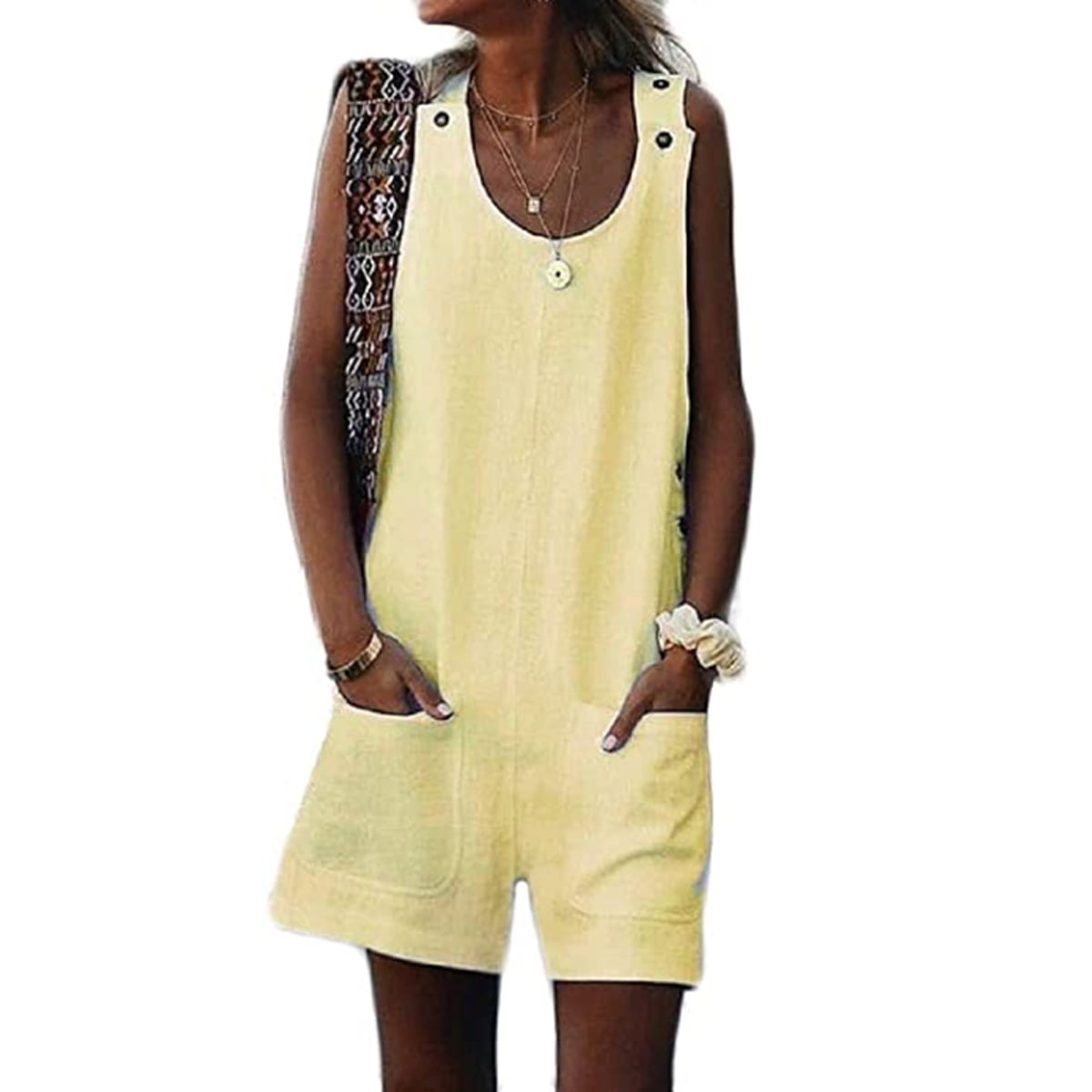 loose linen overalls