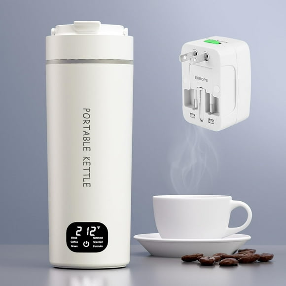 Hervidor eléctrico portátil HOWDIANQY Travel, 450 ml, 6 temperaturas