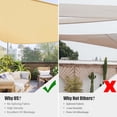 thumbnail image 5 of Yescom 11 Ft Triangle Sun Shade Sail with Hardware Kit 97% UV Block Outdoor Patio Pool Deck Yard Net Awning Canopy, 5 of 9