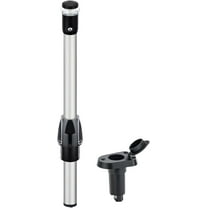 Pactrade Marine Navigation Lights for Boats LED - 12 Inch All-Round Stern Light (Angled Removable Base, Plug-in Mount) for Night Boating - 52-Lumen Pontoon, Kayak, Jon Boat Accessories (DC10-30V)