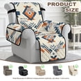 thumbnail image 4 of Yuyamidu Aztec Electric Recliner Chair Covers Retro Recliner Sofa Slipcovers with Pocket Washable Reclining Chair Cover Breathable Furniture Protector Gift for Friends, 4 of 7