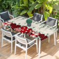 thumbnail image 2 of Valentine's Day Eucalyptus Table Cloths for 3 Foot Rectangle Tables, Love Heart Botanical Linen Patio Waterproof Elastic Fitted Tablecloths, Washable Rectangular Table Cover for Camping, 2 of 8