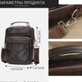 thumbnail image 7 of Black Men's Natural Leather Shoulder Bag Small Male Genuine Leather Handbag Easy Travel Crossbody Bag Quality Messenger Bag (Black), 7 of 7