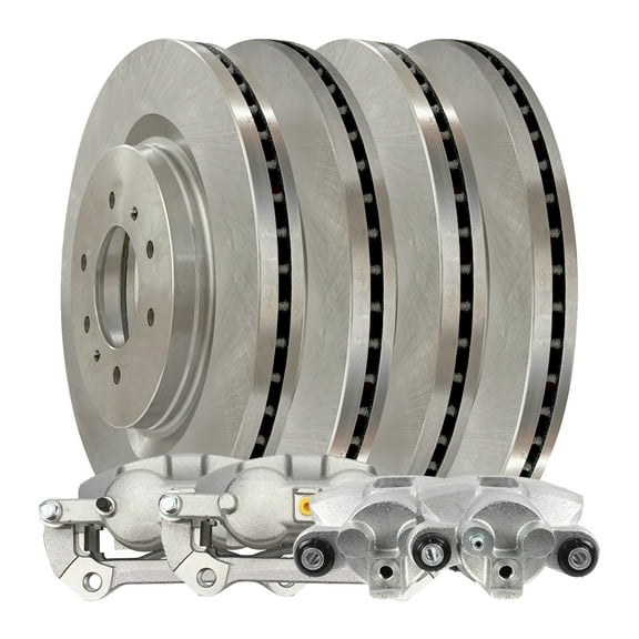 AutoShack Front & Rear Brake Rotors Calipers | Replacement for 2010-2011 Ford F-150 3.5L 3.7L 4.6L 5.0L 5.4L 6.2L V6 V8 4WD AWD RWD | 8-PC Brake Kit